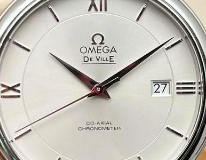 欧米茄蝶飞LOGO采用激光雕刻
